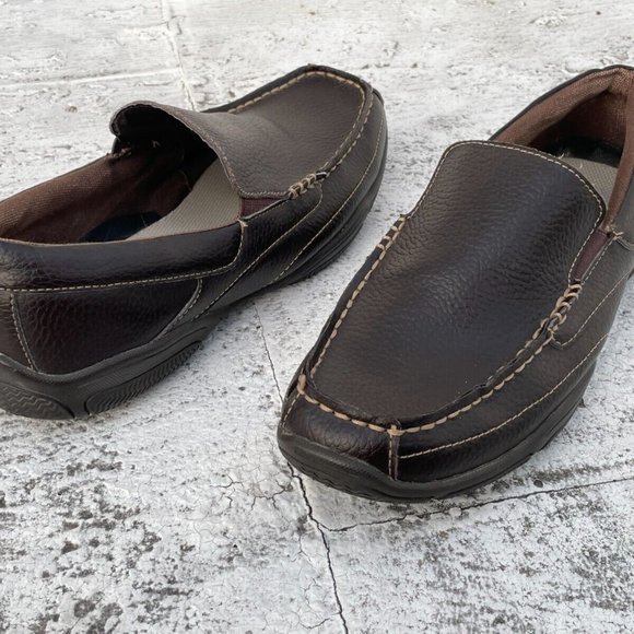 Perry Ellis America Men Shoes Brown Leather Upper Slip On Loafer Size 8.5M - Picture 4 of 8